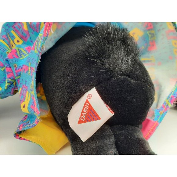 Dakin Sue Sona 1992 Black Rappit, Rabbit Plush Toy w/ Shirt Cap and Shoes. W/Tag - Picture 4 of 7